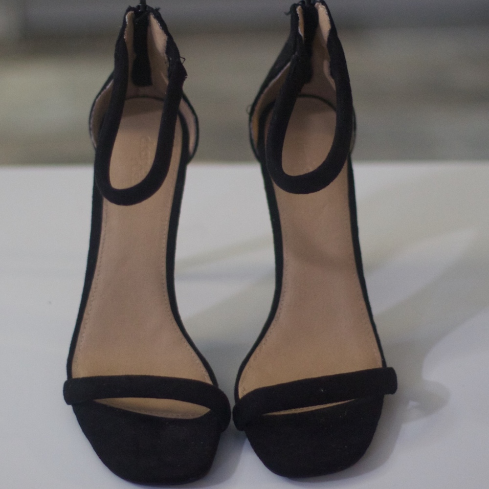 Charlotte Russe Black Ankle strap stiletto Heel